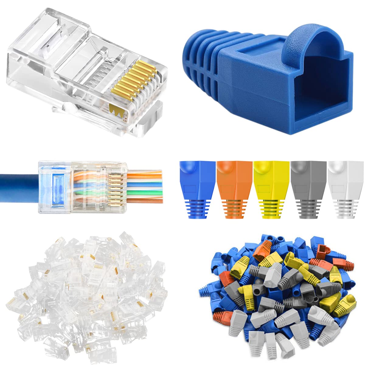 Buerjia 6RJ45 キャップ付き 100セット Amazon.co.jp: サンワサプライ(Sanwa Supply) カテゴリ6RJ-45